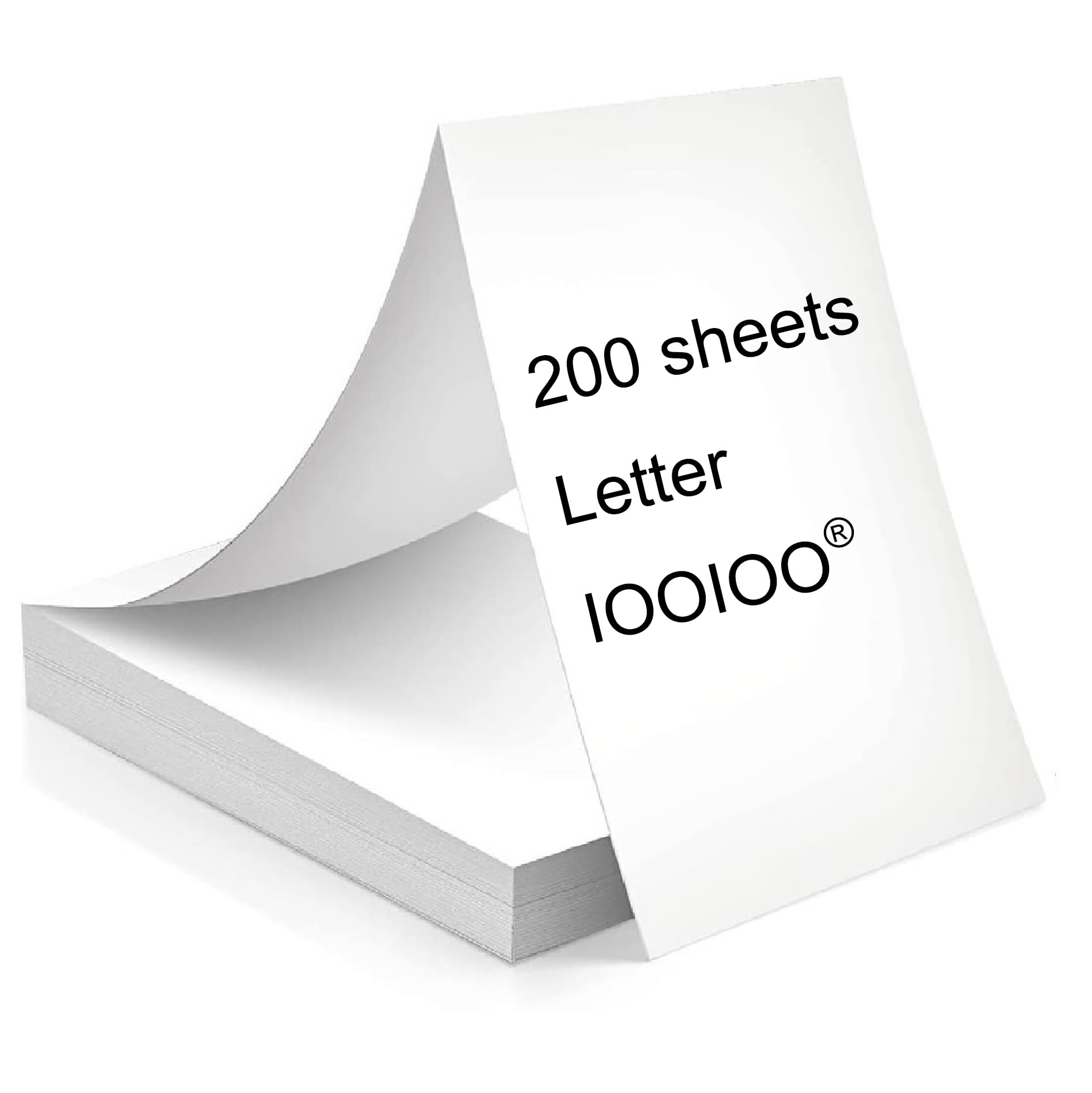 BPS free BPA free, 200 pages, thermal printer paper 8.5 x 11, letter, folded, continuous, perforated, quick dry for pen. For IOOIOO, Peripage, Munbyn, Jadens, Hprt, Phomemo…(lasting 3 years) 4mark