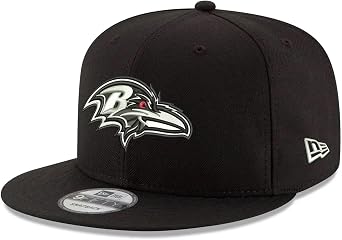New Era NFL 9FIFTY Black White Adjustable Snapback Hat Cap One Size Fits All