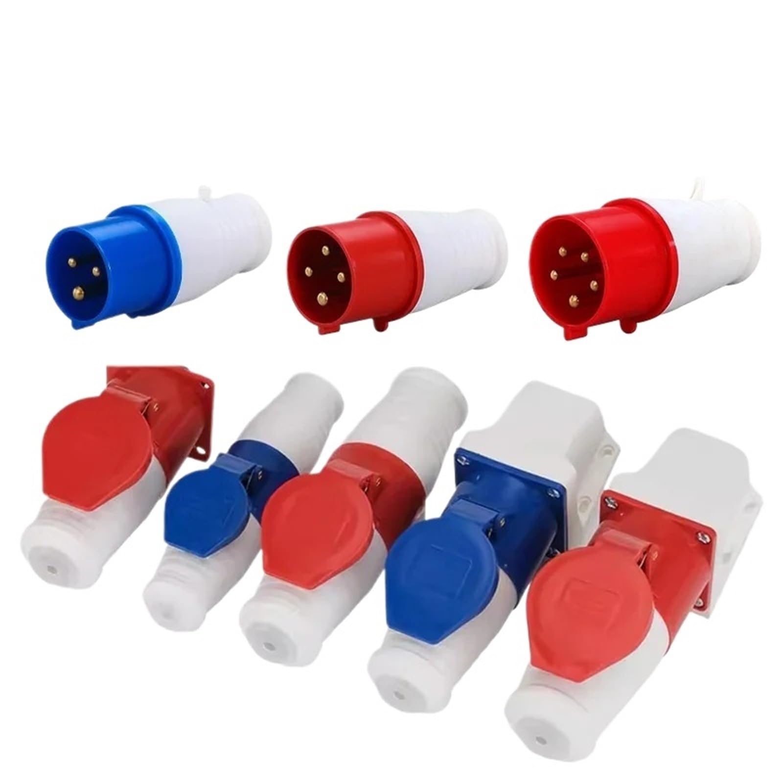 Prise et prise IP44, 3 broches, 4 cœurs, 5 broches, 16a(Wall Mounted Socket,16A_4P)