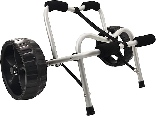Miniatura 5 de Carrito de kayak, carrito de kayak de alta resistencia, ruedas de carretilla de canoa para paddleboard, kayaks, transporte SUP