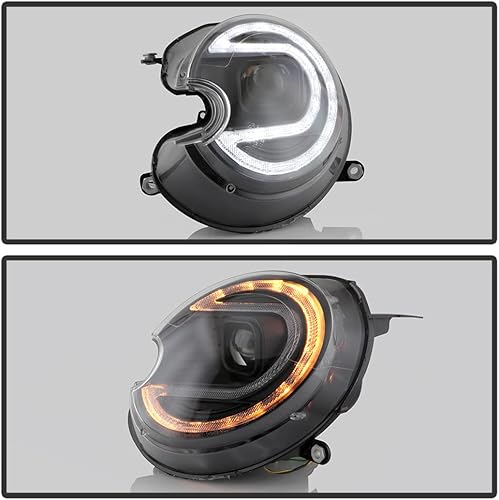 Miniatura 5 de ACANII - Para HIDXenón sin modelo AFS Mini Cooper SwitchBack LED 2007-2015 con proyector de tubo de señal LED