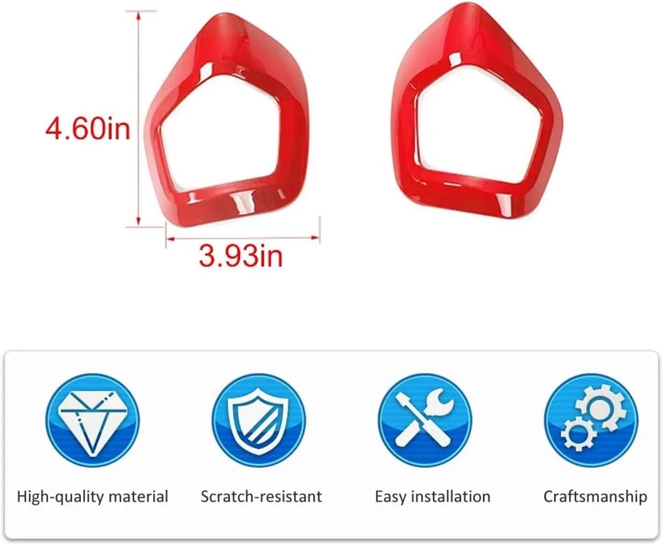 Car Seat Backrest Manual Adjustment Handle Trim Compatible for Camaro 2017 Up Styling Sticker ABS Interior Accessories(Carbon Fiber Pattern)