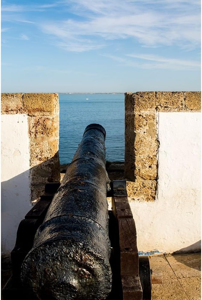 ArtDirect La Candelaria Bastion and Parque Genoves, Cadiz, Spain. Art Print Giclee Poster by DeFreitas, Michael - Ready for Framing with Sizes 7x10, 9x14, 13x20, 24x36, 32x48, and 40x60 Inches