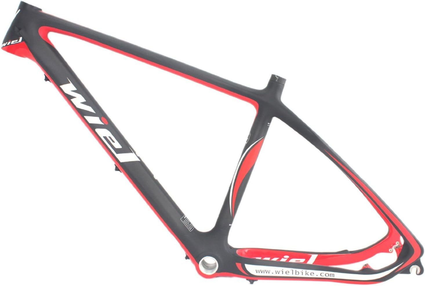 Wiel B115 New Carbon Mountain Bike Frame 26er MTB Frameset - 3k Red Black 17”/19”
