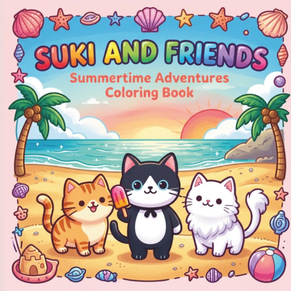 Suki And Friends Summertime Adventures: Coloring Book