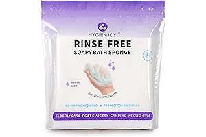 HYGIENJOY Rinse Free Bath Sponges: Convenient and Refreshing Cleansing for Adults