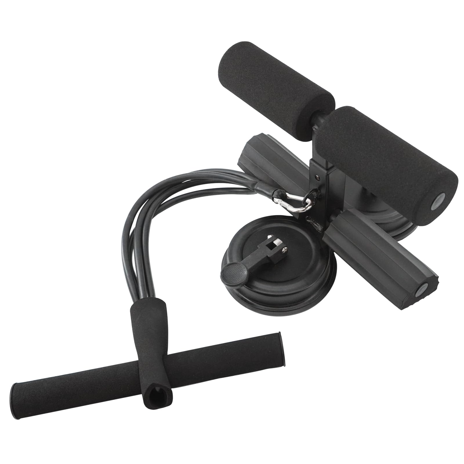 Ab Training Auxiliary Device（Black）, Multi-functional Adjustable Ab Trainer, Muscles Full Body Training for Girl and Men, Sit Up Machine, Portable