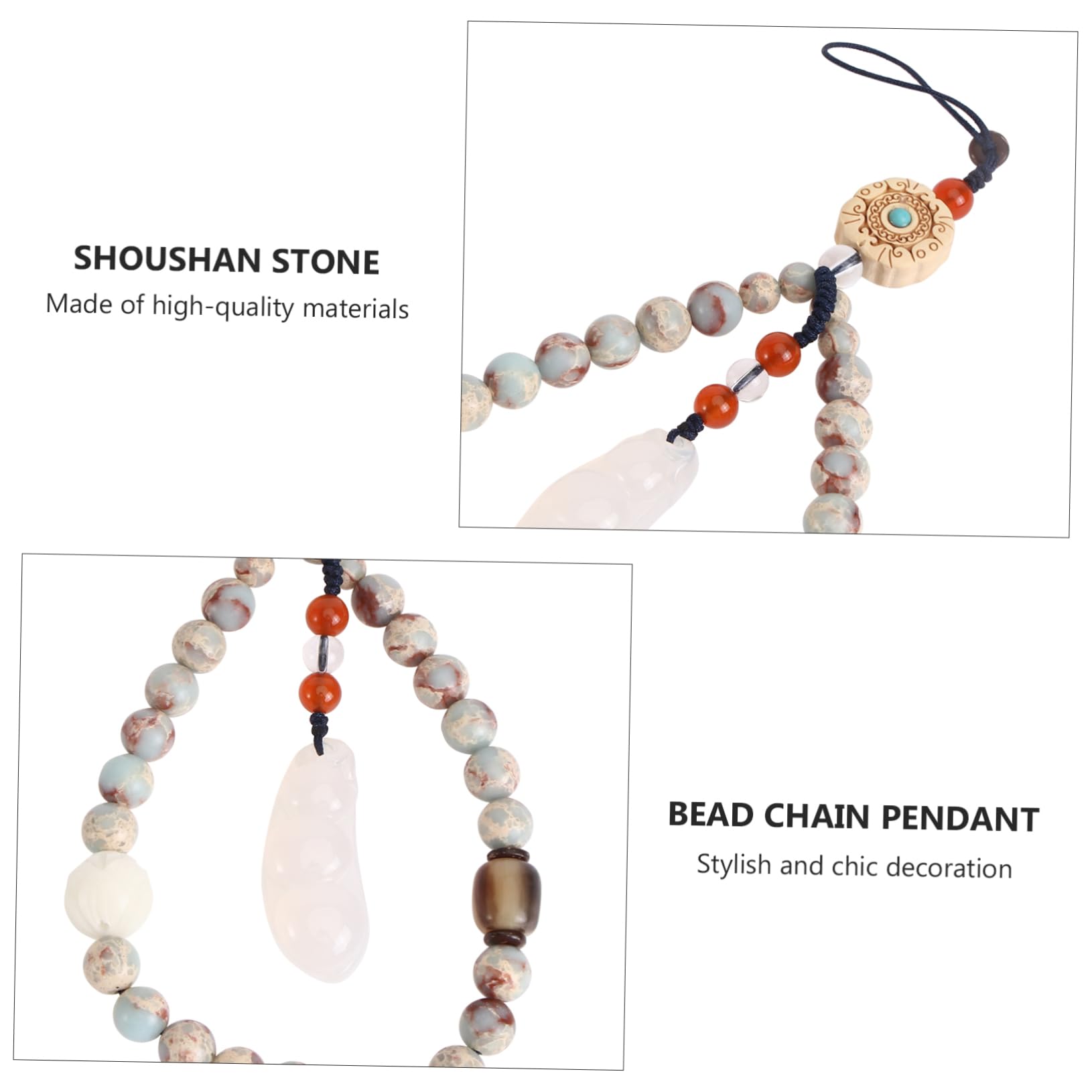 OSALADI 3piezas Cuerda Lanyard Para Teléfono Correa Decorativa Para Mano Diseño Retro De Perlas Compatible Móviles y Accesorios Móviles