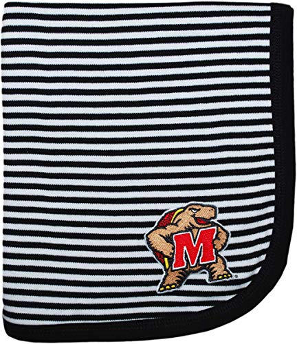 Image of Creative Knitwear Maryland Terps Striped Baby and Toddler Blanket