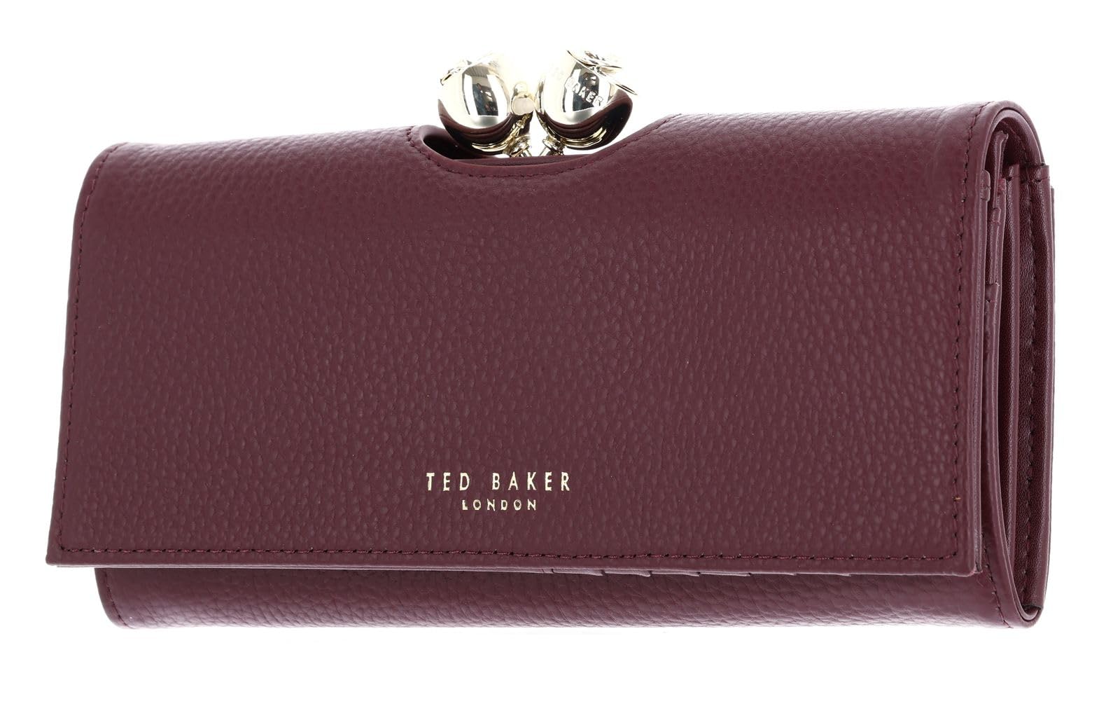 Portefeuille à double pli Ted Baker bordeaux de luxe pour femme - 6