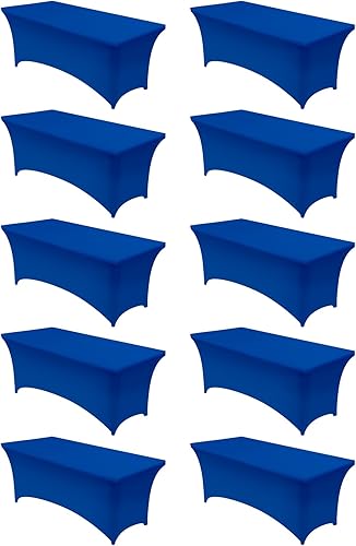 Miniatura 49 de Utopia Kitchen Mantel rectangular de spándex de 4 pies [1 unidad, negro] 200 GSM elástico, ajustado, lavable y resistente a las arrugas, cubierta