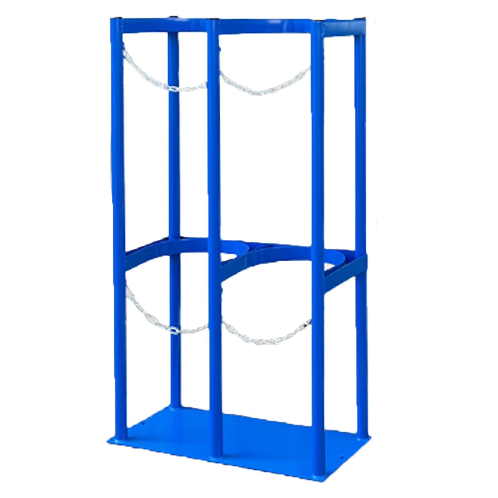 WXPGFEQ Heavy-Duty Commercial Gas Cylinder Rack for Secure Storage of Oxygen, Nitrogen, Argon, Hydrogen & CO2 Tanks