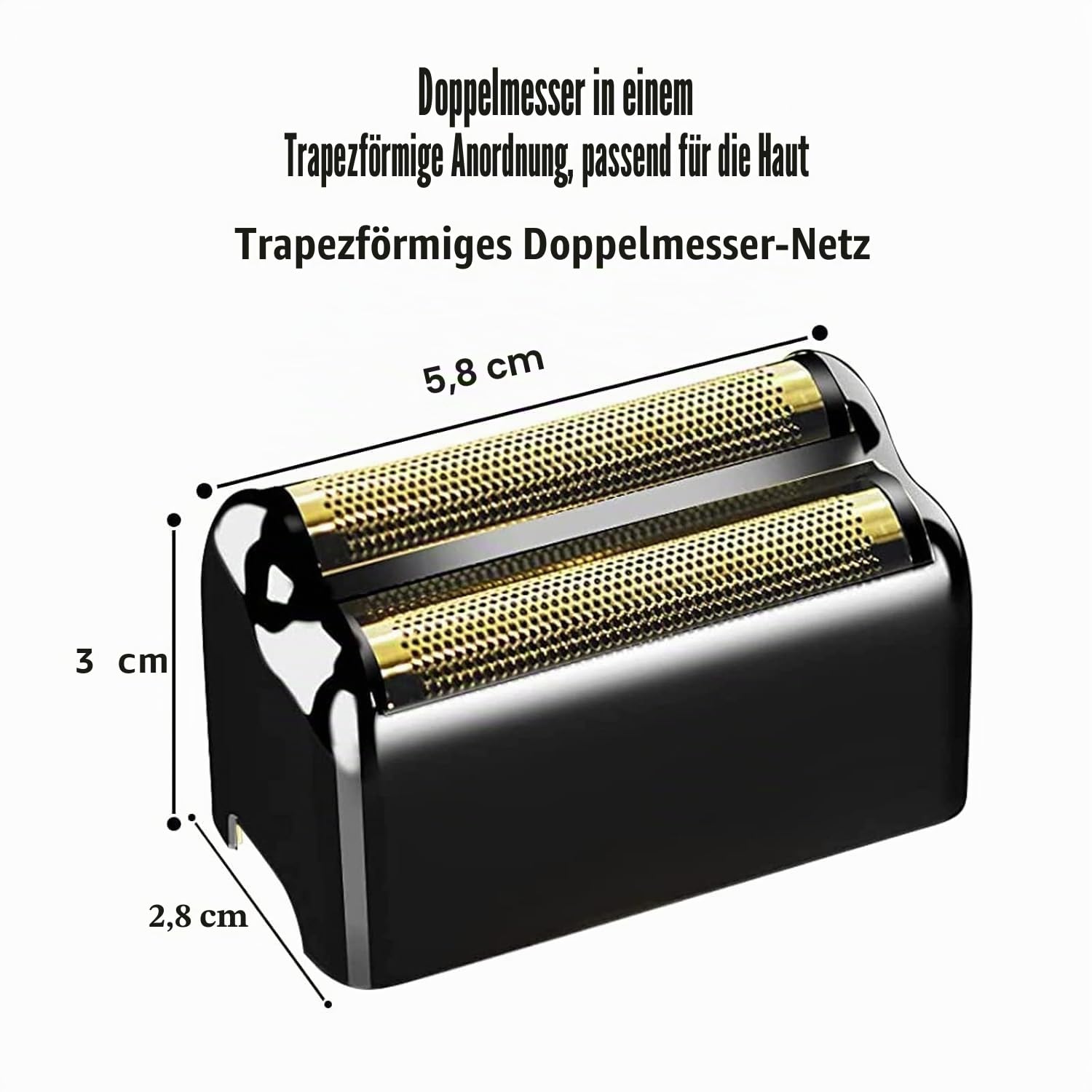 Ersatzscherköpfe kompatibel mit BaByliss Foil Shaver (Black/4)