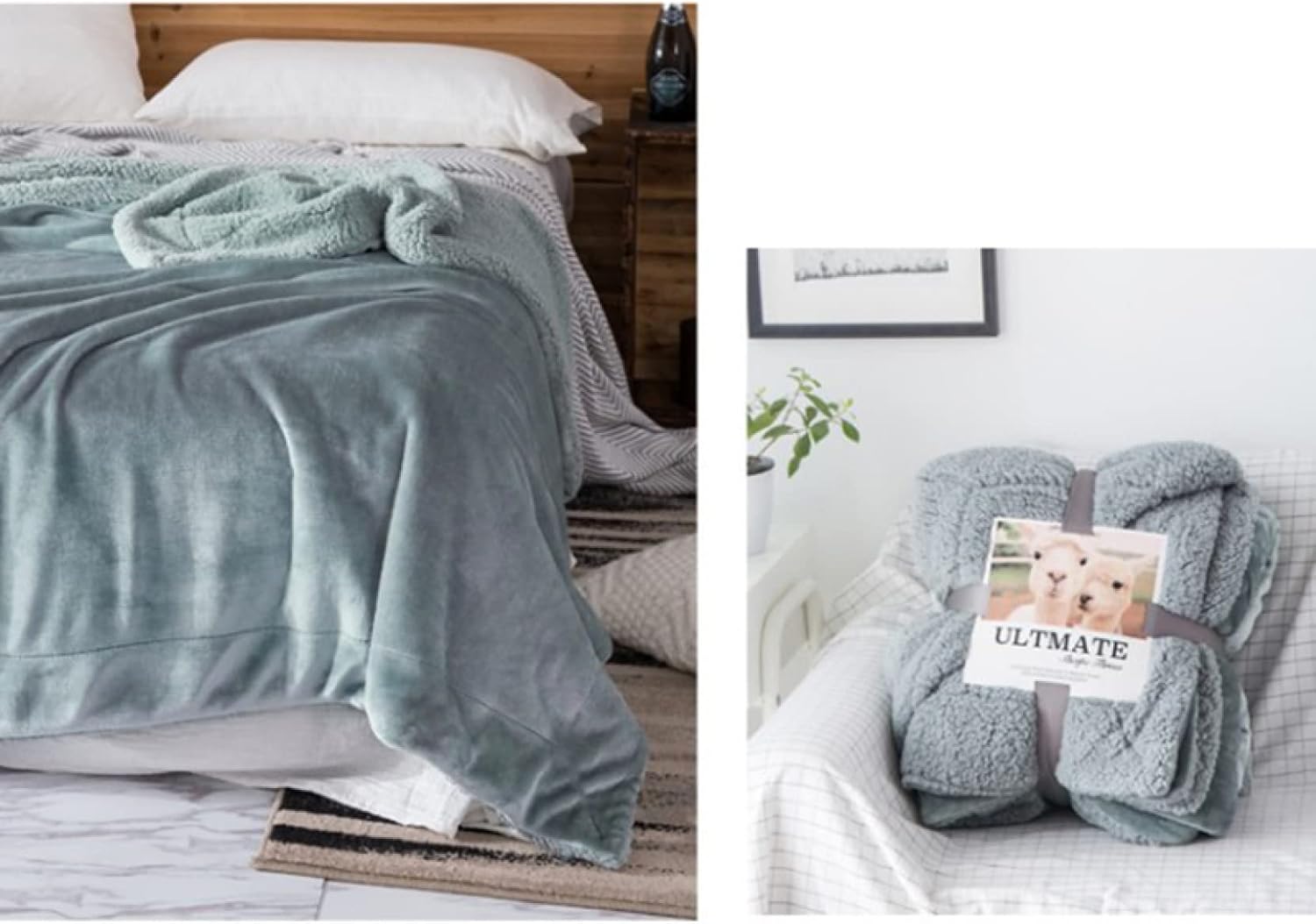 Blanket, Knitted Blanket, Warm, Fluffy Blanket, Large, Cute, Knee Blanket (Pattern 25, Single, 150 x 200 cm)