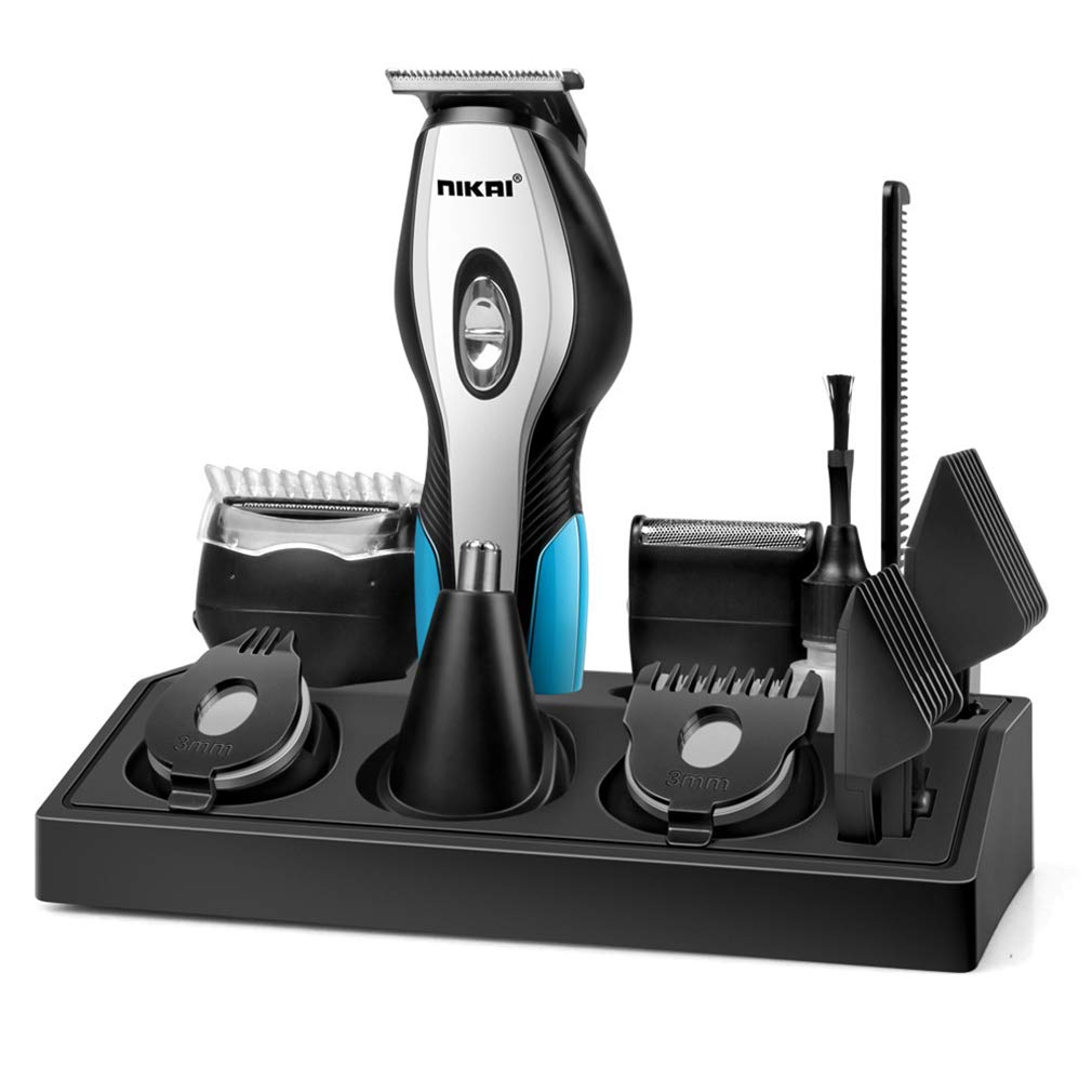 Capelli Elettrico Clipper Professional Multi-Functional Capelli Clipper Ricaricabile Senza Fili A Basso Rumore di Taglio dei Capelli del Regolatore dei Capelli per Gli Uomini,Blu