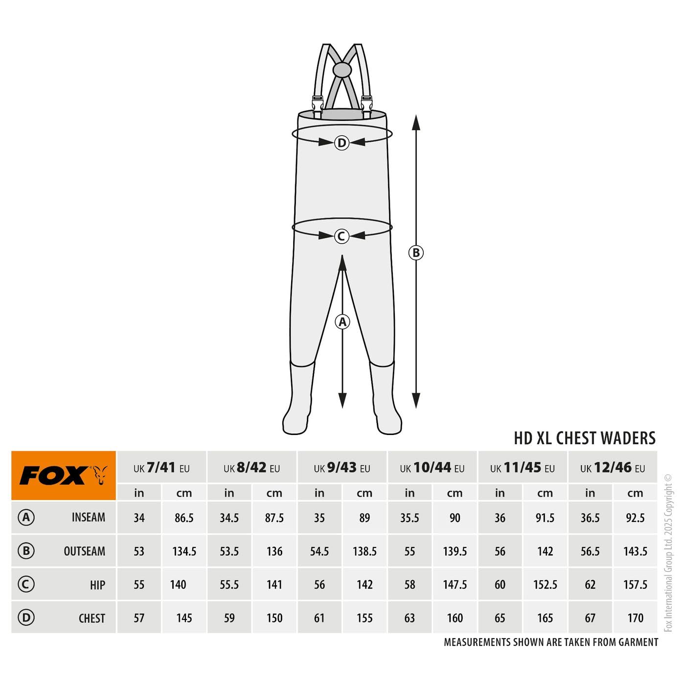 Fox HD XL Waders Khaki - Wathose