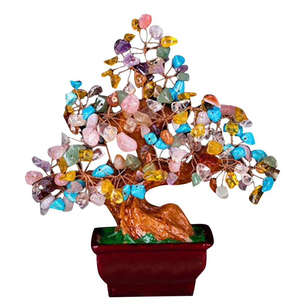 Amazon.co.jp: WooJoo 招財樹 金のなる木 シトリン 黄水晶，ローズ