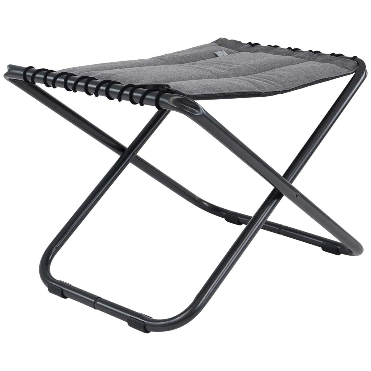Crespo Falthocker AP306 TexComfort Camping Klapphocker Angel Hocker Polster Alu Hellgrau