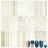 uñas decoradas 3d floral 🌙 15 Estilos: Las cintas uñas para decoración son de estilos diversos, rectos, curvos, estrellas, luna y otros elementos, para crear más estilos diferentes de arte de uñas.