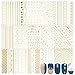 15 Feuilles 15 Modèles Nail Autocollants Stickers Ongles Auto-adhésif Décalque de Transfert Coeur Cercle Lune Étoile Motifs Géométriques Or Sticker Pochoir Décoration DIY Manucure pour Femmes Filles