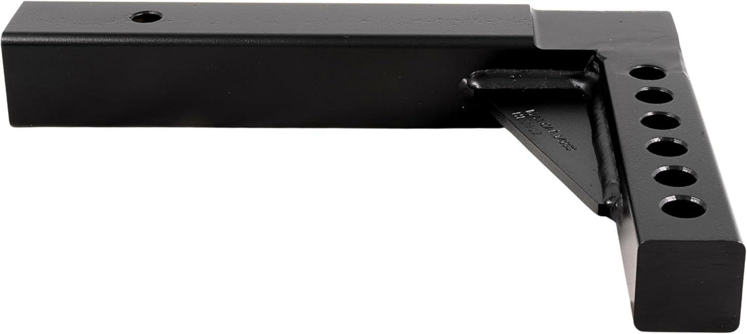 Husky Towing 32555 Weight Distribution Hitch Shank 2-1/2 x 2 Inch 14 Inch Length 7-1/2 Inch Rise 10 Inch Drop 6K Shank 14K Weight Distribution Capacity Black Powder Coated Steel