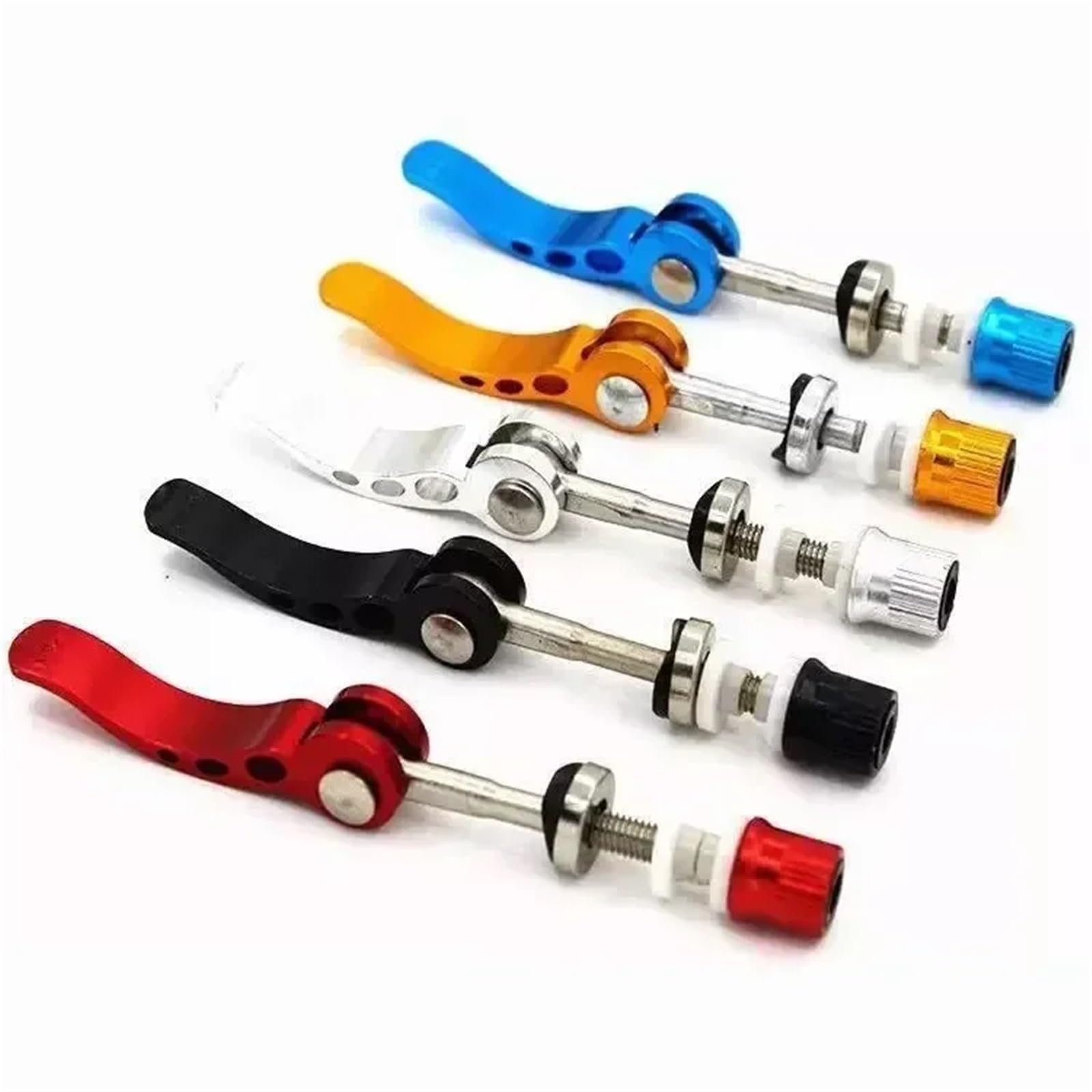 Vite a sgancio rapido per morsetto sedile 5 Pezzi Vite Di Serraggio Del Tubo Sella Della Mountain Bike Leva Sgancio Rapido For Montaggio Universale Design(5pcs Gold)