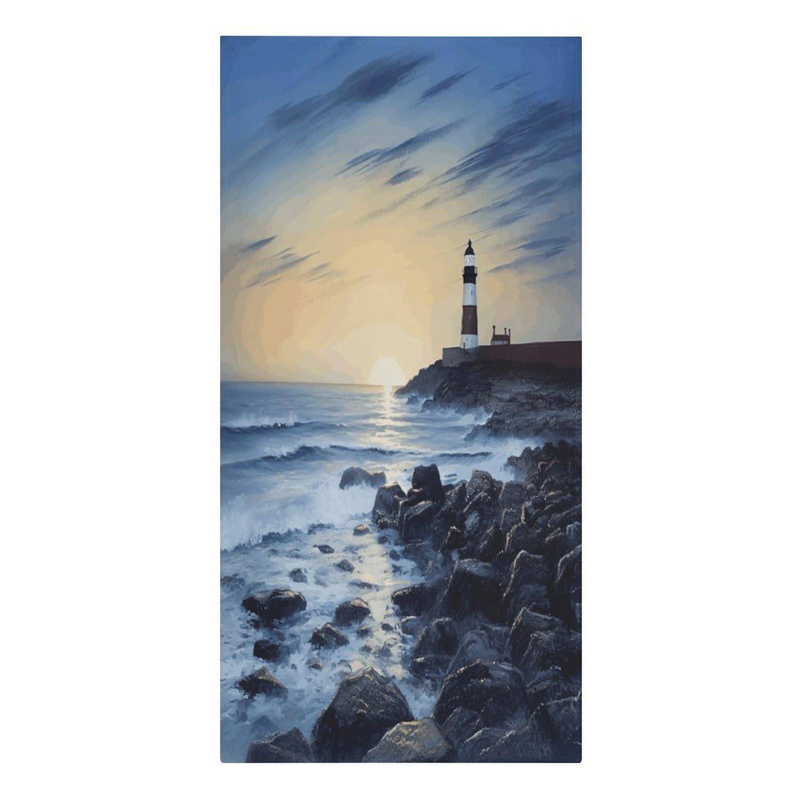 FekiLoot The Seaside Lighthouse Towels Soft Oversized Beach Towels Absorbent Sand Free Bath Towel Travel Compact Swim Towels Lightweight Quick Dry Pool Towel Large Beach Blanket 30" X 61"