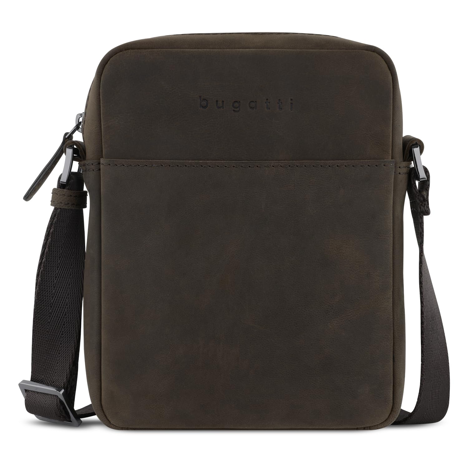 bugatti Luca kleine Schultertasche aus echtem Leder, Cross-Body Umhängetasche