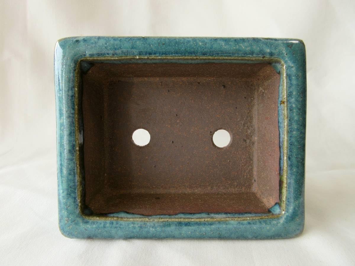 Amazon.co.jp: 有馬松雲 外寸12.5cm×10.2cm×4.9cm 外縁長方鉢 段