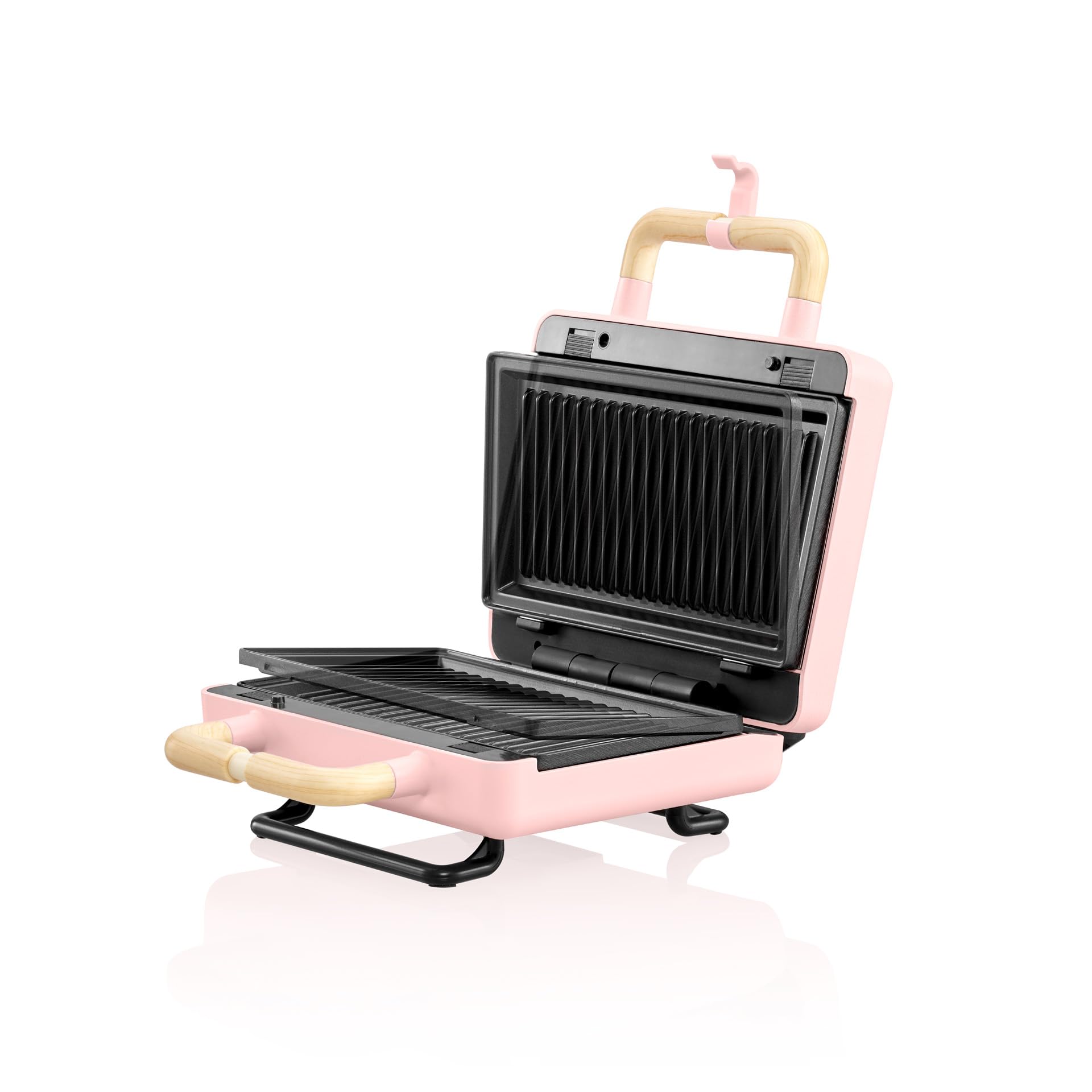 GRILL PANINI FLAMA 4963FL 22,5 x 13 PLAQUES EXTRAIB.ROSE