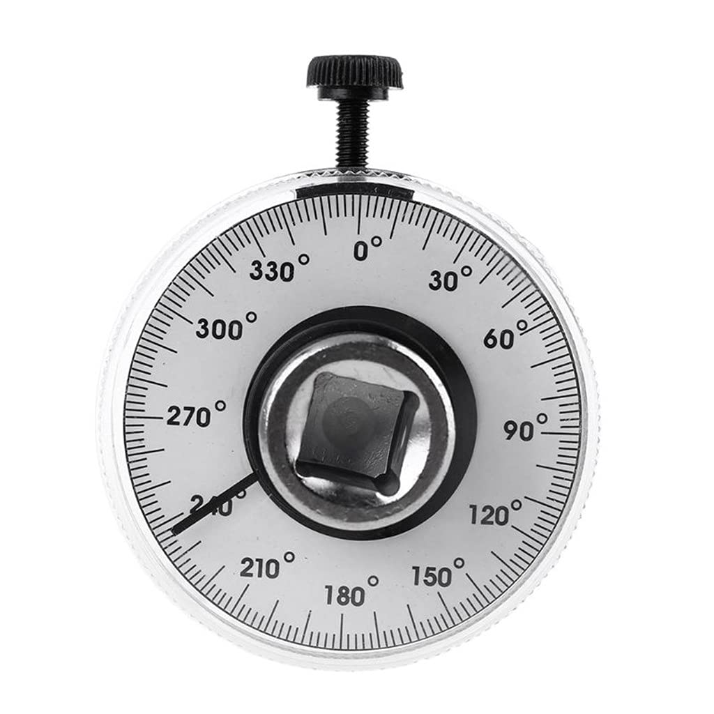 Calibro angolo di coppia da 1/2 "Rotazione automatica Goniometro a 360 gradi con chiave