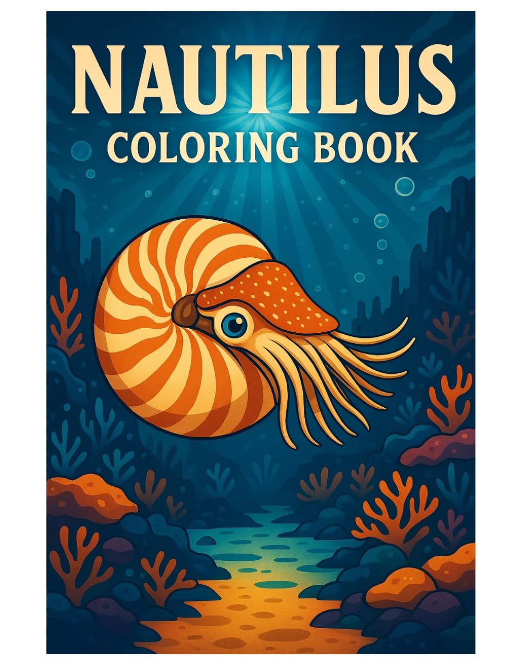 Nautilus Coloring Book: Underwater Scenes with Gentle Ocean Illustrations