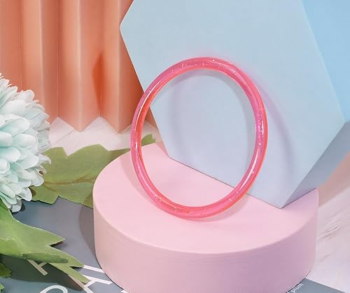 Miniatura 3 de PENTA ANGEL Pulseras con purpurina de los años 80, 8 piezas, retro neón de los años 90, para fiesta de disfraces, pulseras de juguete, anillo