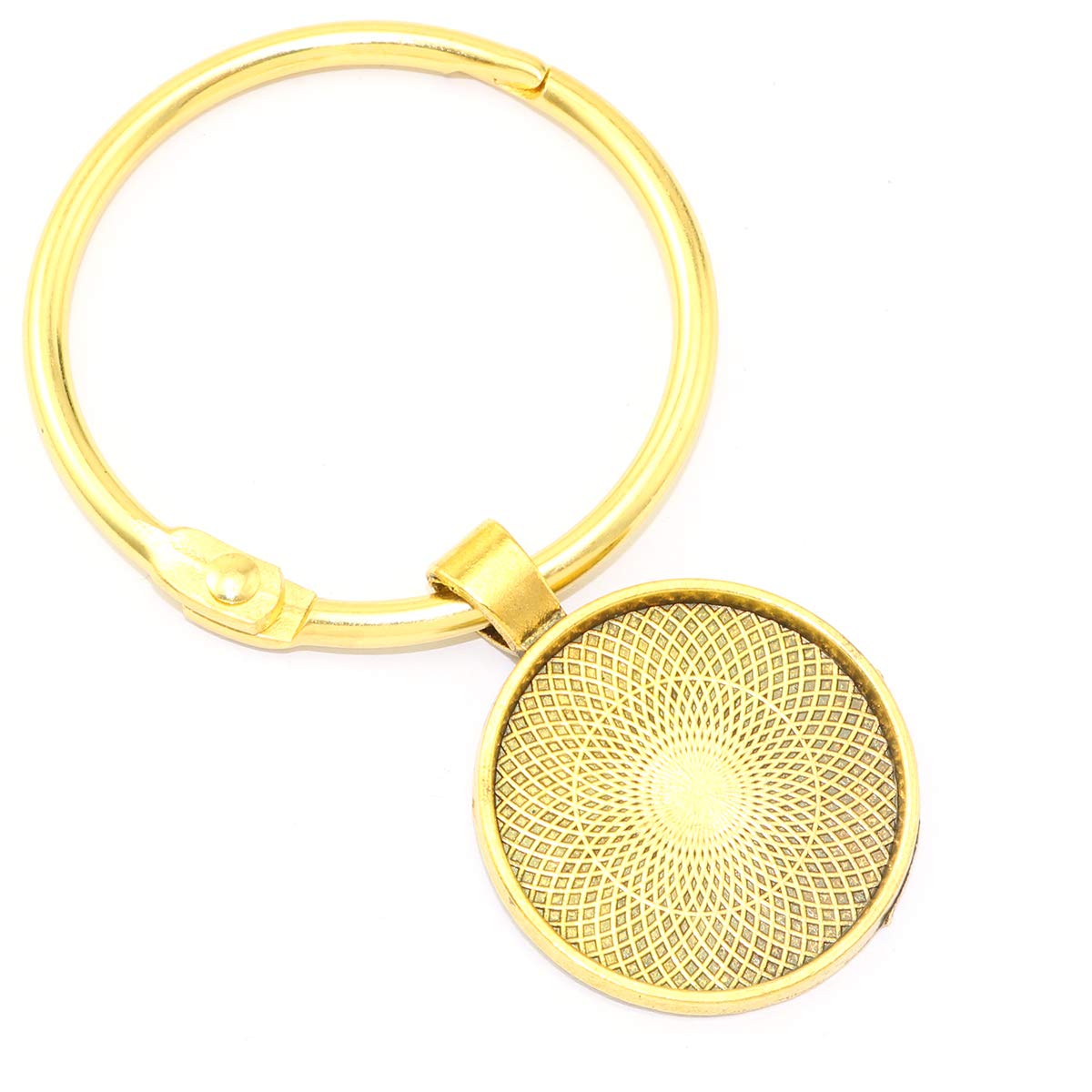 20 szt. 38 mm złote luźne pierścienie do segregatora, breloki do kluczy, pierścień do wiązania, metalowe pierścienie do książek do szkoły, domu, biura