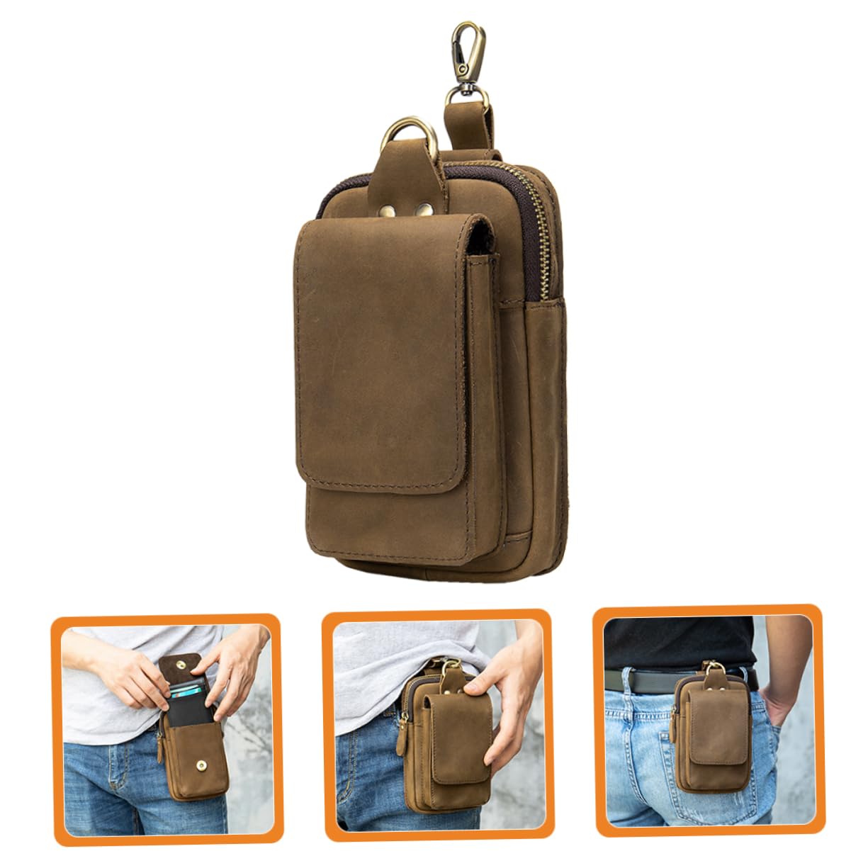 Taktische Handytasche aus Pu mit Gürtelschlaufe Multifunktionale Smartphone Gürteltasche für Outdoor Aktivitäten Wie Wandern und Angeln Robust und Praktisch