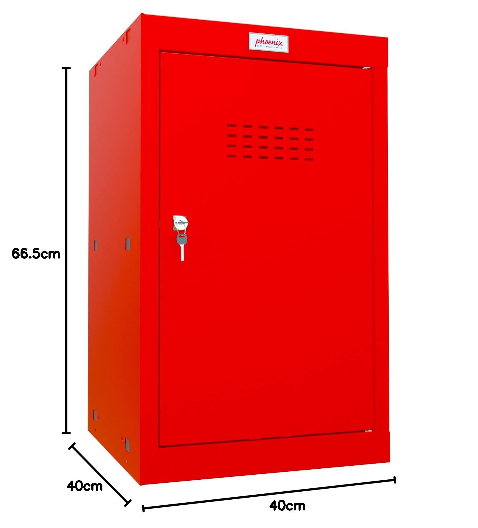 Phoenix CL0644RRK Würfel Schließfach Mittel 2 Rot m. Schlüssel-Schloss (B x H x T) 400 x 665 x 40
