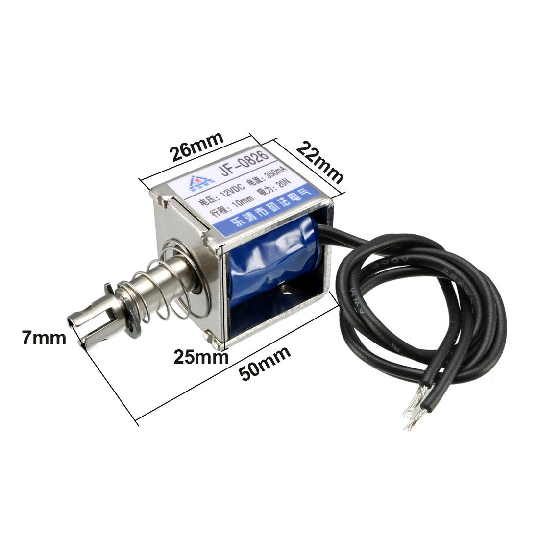 Amazon.com: uxcell DC 12V 20N 10mm Stroke Pull Type Solenoid