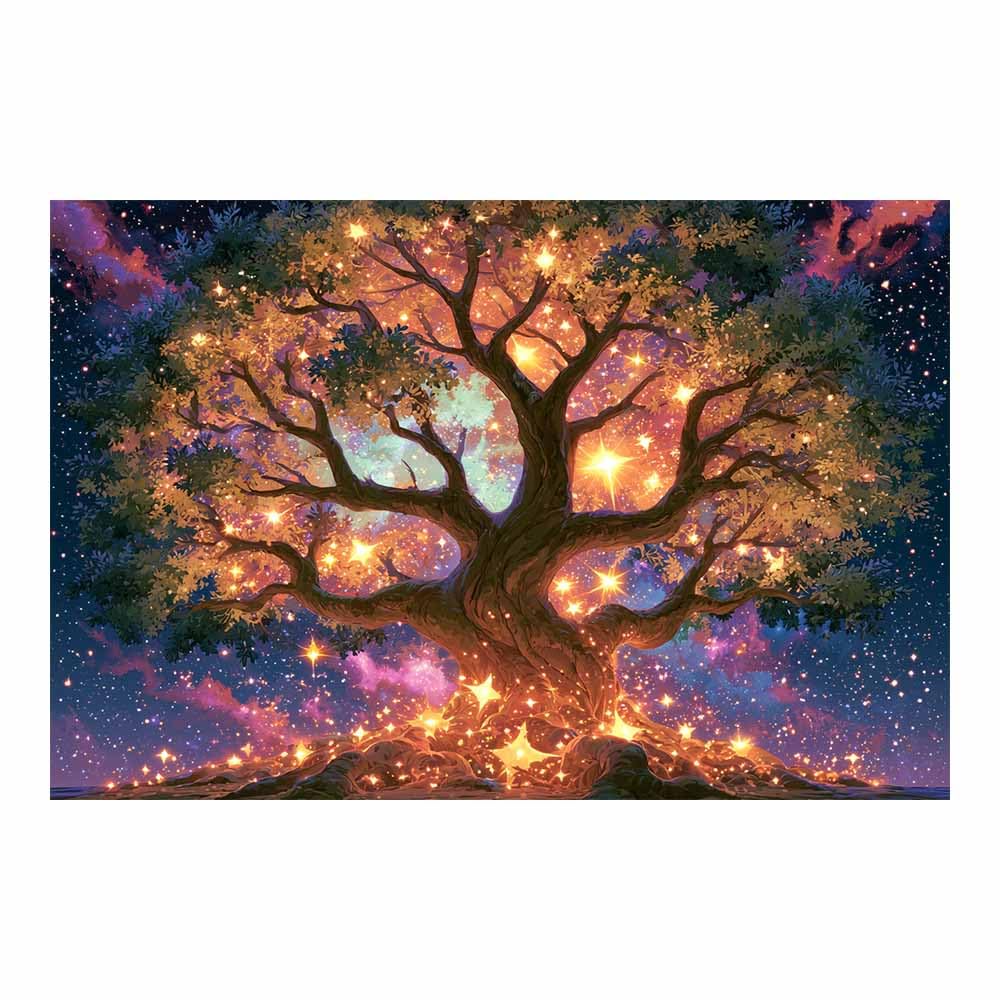 XENIOU Tree Canvas Wall Art Luxe golden tree painting art prints, decorative paintings, for Living Room Bedroom Office Home Wall Decor.(Multicolor)-80x120cm Unframed