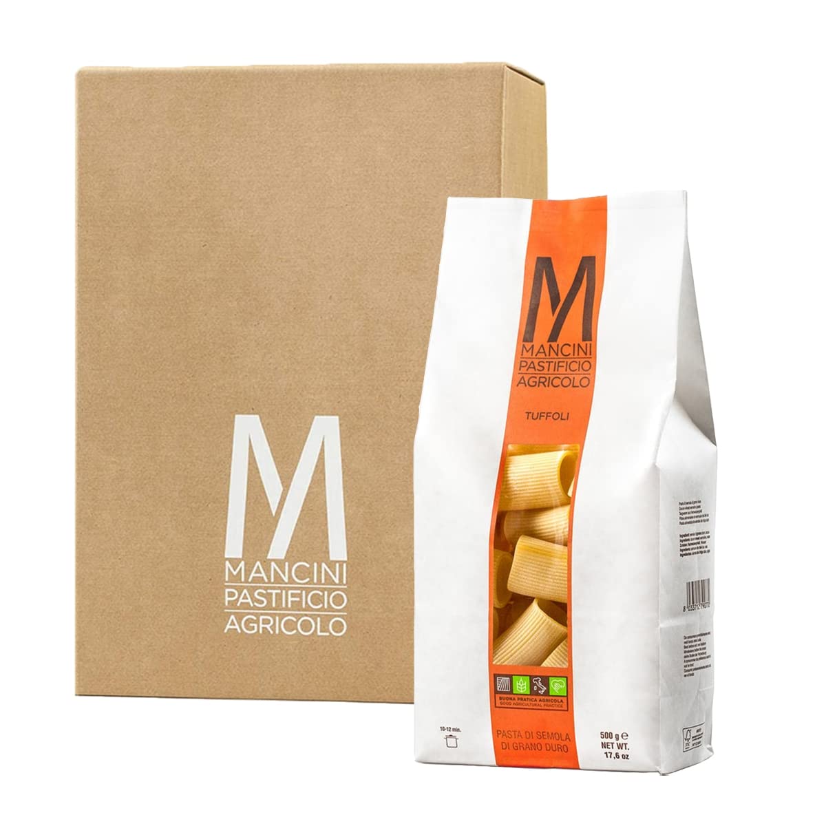 Mancini Pastificio Agricolo - Tuffoli 500 gr - Caja de 12 paquetes