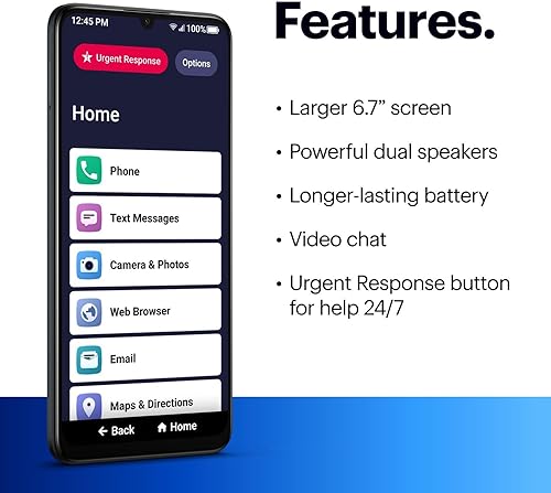 Miniatura 3 de LIVELY Jitterbug Smart4 Smartphone para personas mayores - Teléfono celular para personas mayores - No compatible con otros operadores inalámbricos