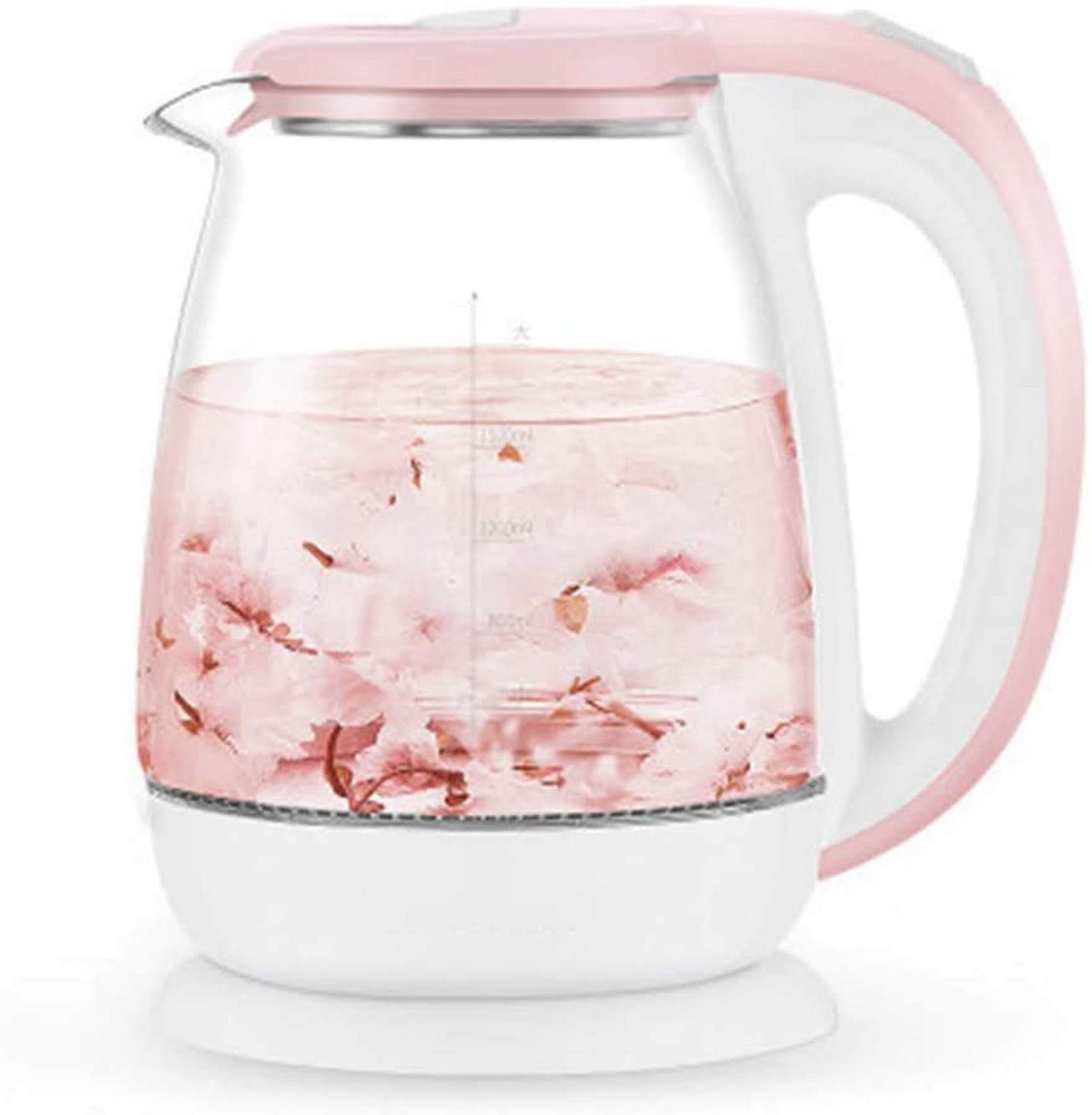 Glass Electric Kettle Temperature Control Tea Kettle with Keep Warm Function,1500W Fast Boil Kettle Electric, Blue LED Illuminating Light Cordless Kettle1.8L, Auto Shut-Off,BPA-Free,with Swivel Base