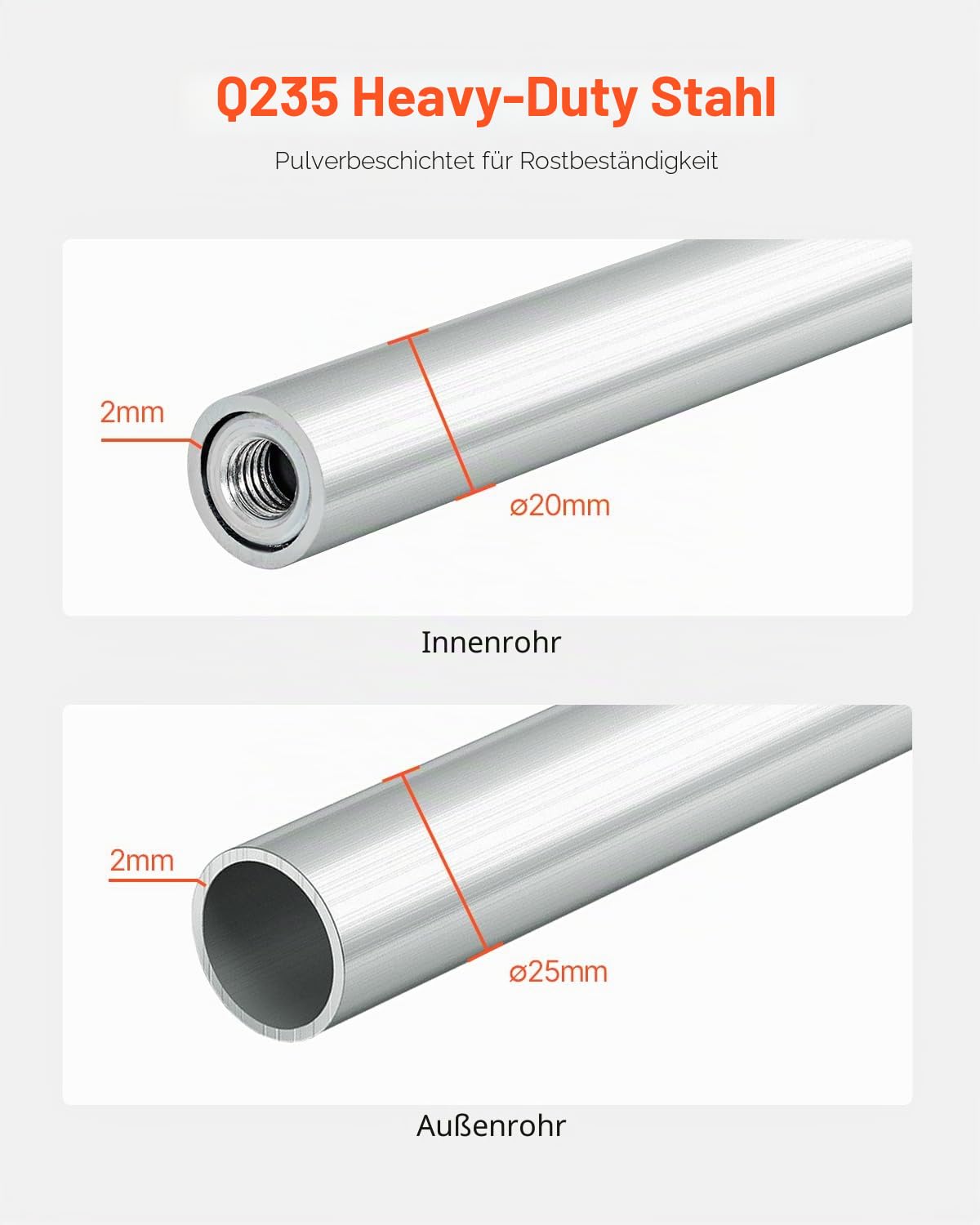 VEVOR Reifenregal Reifenständer Garagenregal zur Wandmontage 787-1440 mm verstellbar, Q235 Hochleistungs-Reifenlagerregal aus Stahl für Standardreifen (R355,6 bis R508 mm), max. Tragkraft 181 kg