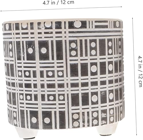 Miniatura 7 de Plantadores de interior 2pcs maceta de cerámica planta redonda Pan cerámica macetas interiores