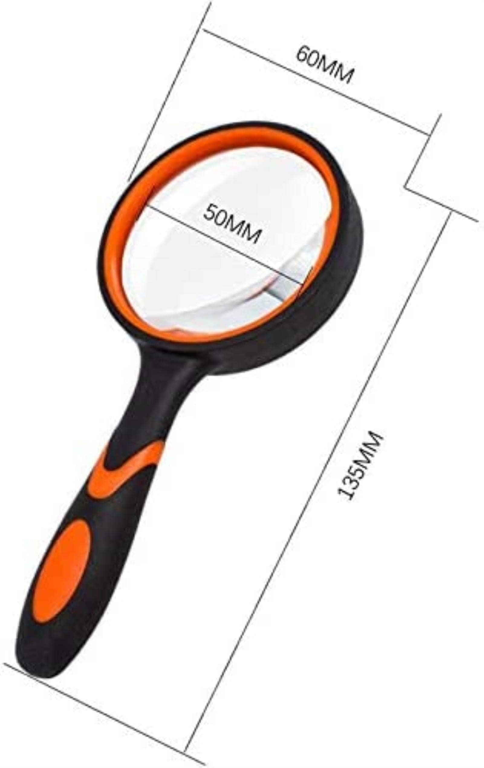 Lupe, Leseglas, Faltbare LED-Schreibtischlampe, Lupenbrille, 5-Zoll-Glaslinse, 10-fache Schwenklupe mit LED-Licht, höhenverstellbar, ideal zum Lesen, stabilisierende Freundschaft