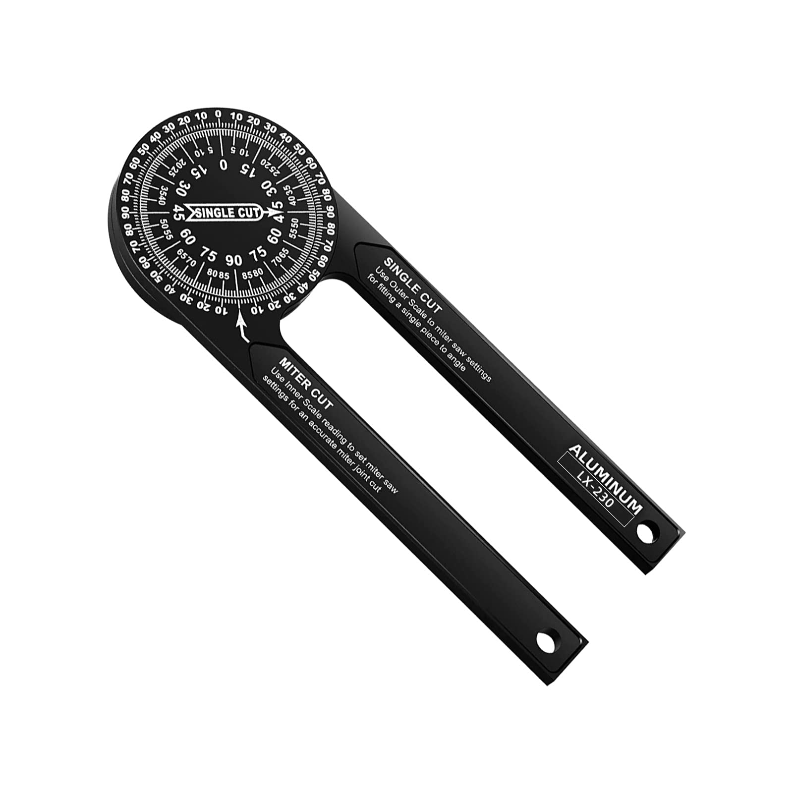 Buy Miter Saw Protractor 7 Inch, Aluminum Metal Corner Angle Finder