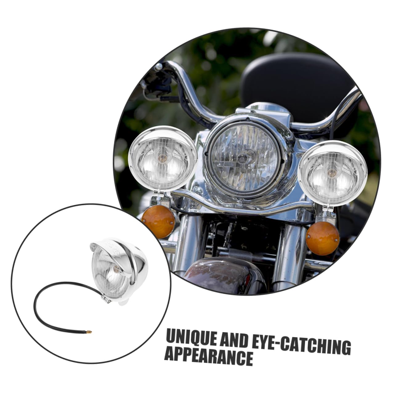 Amazon | HAWILLOSCH バイク用ledフォグランプ レトロスタイル電気