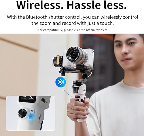 Miniatura 5 de Zhiyun Crane-M3 S Combo estabilizador de cardán de mano de 3 ejes, diseño todo en uno para cámaras sin espejo, smartphone, cámaras de acción con