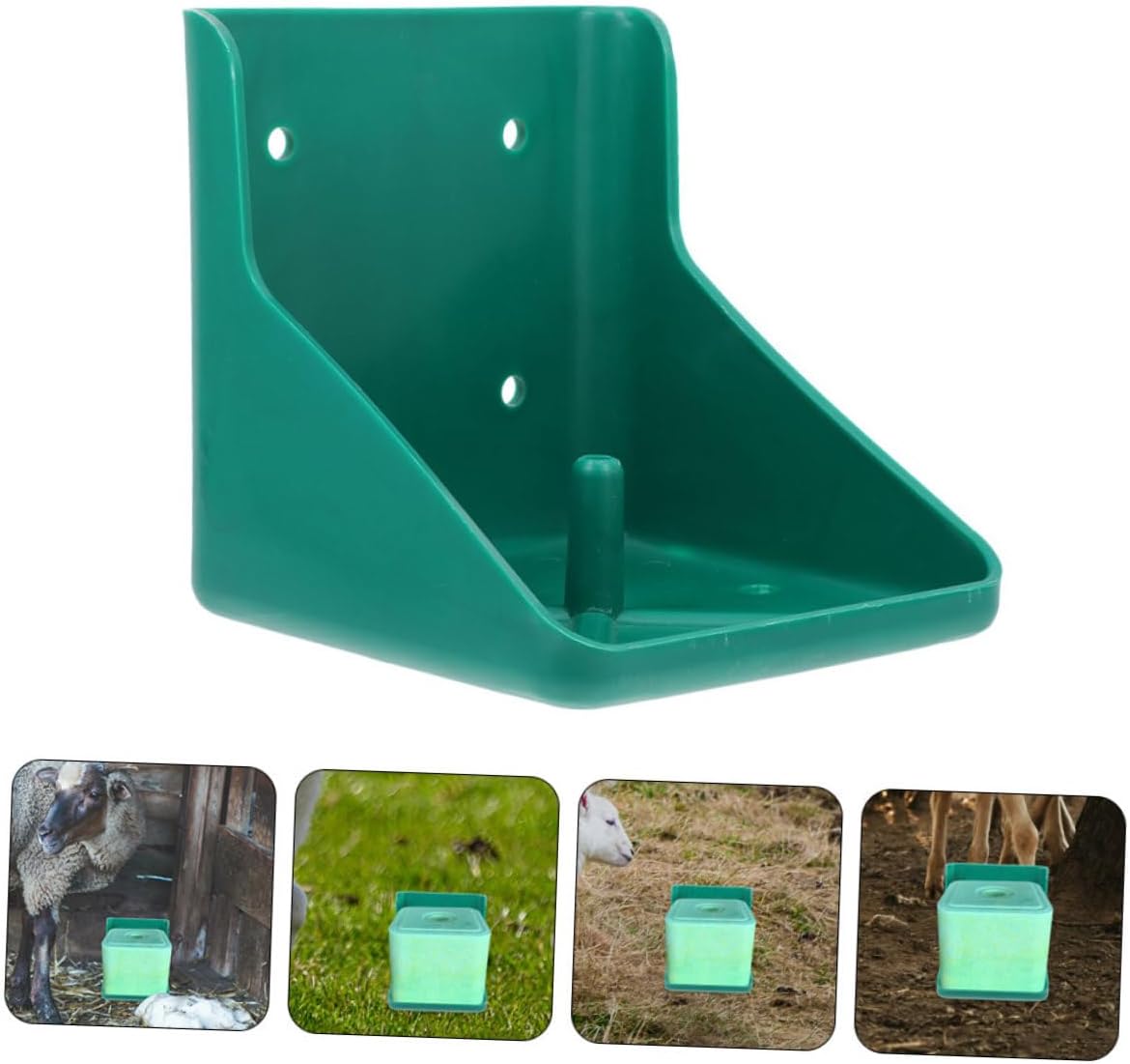 2Pcs Salt Brick Feeding Tray for Livestock PP Salt Block Holder for Cattle Sheep and Horse Thickened Animal Salt Licking Box for Nutritional Feeding