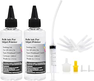 TAAUS Printhead Cleaner Kit - Compatible with Epson, HP, Canon, Brother, Lexmark, Kodak, Samsung - 2X 100ml Cleaning Solut...