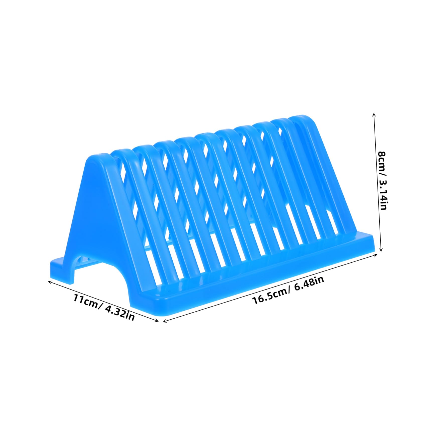 MUCKLILY 2pcs Microscope Slides Storage Rack Plastic Laboratory Slide Holder Draining Design for Quick Drying Space-Saving